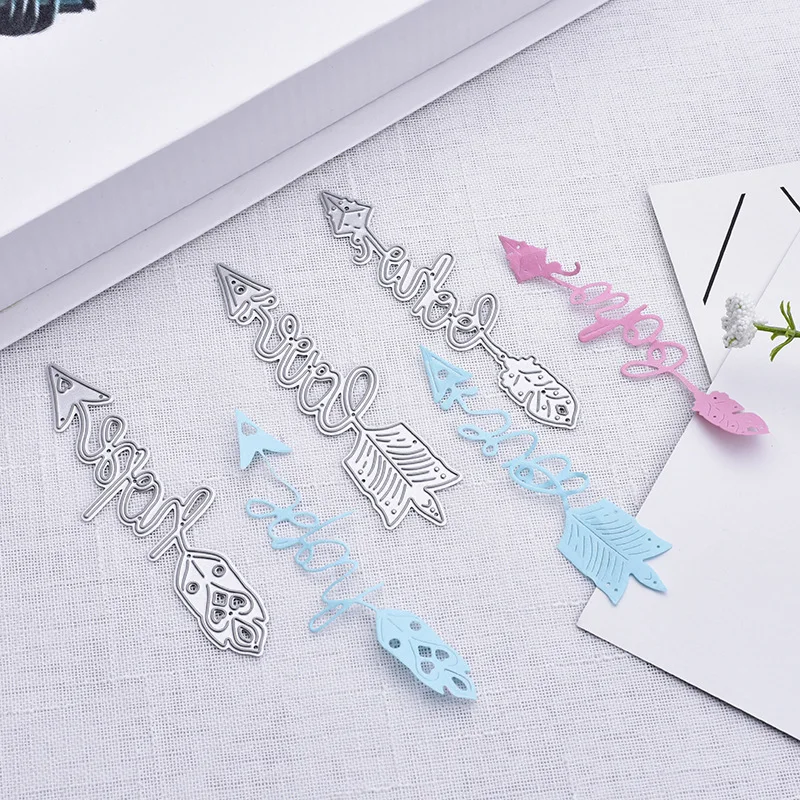 Hope Love Arrow Metal Cutting Die | Дом и сад