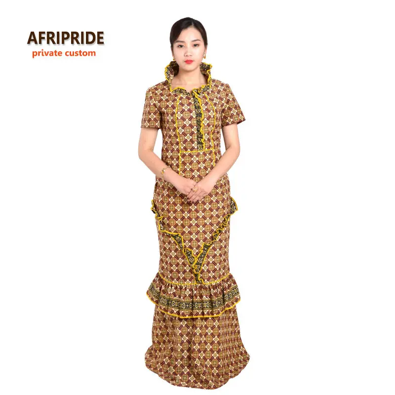 Afripride традиционный Африканский Женский комплект для вечеринки топ с коротким