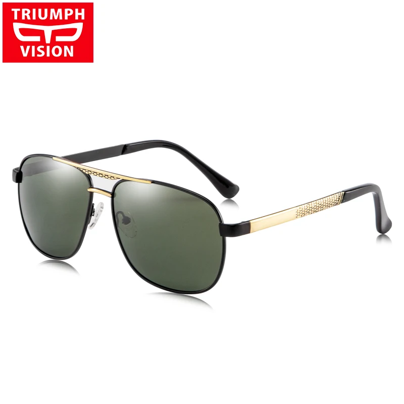 Солнцезащитные очки TRIUMPH VISION мужские поляризационные с градиентными зелеными