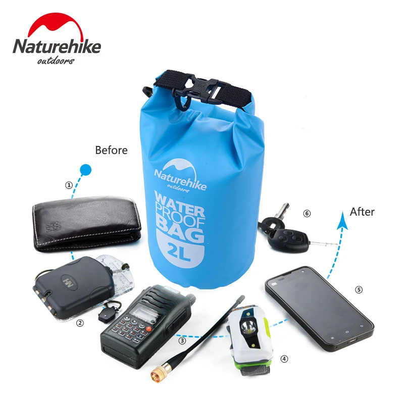 Сумка для реки NatureHike портативная водонепроницаемая сумка сухого плавания и