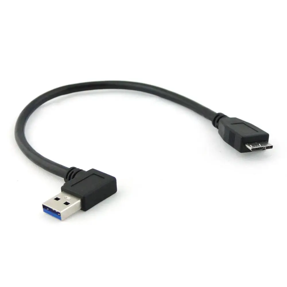 Прямоугольный 90 градусов USB 3 0 A штекер к Micro B кабель для Galaxy Note3 N9000 N900 & S5 i9600