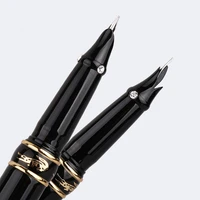 crocodile 215 high quality 0 38mm extra fine nib finance fountain pen with diamond metal ink pen for gift office stationery