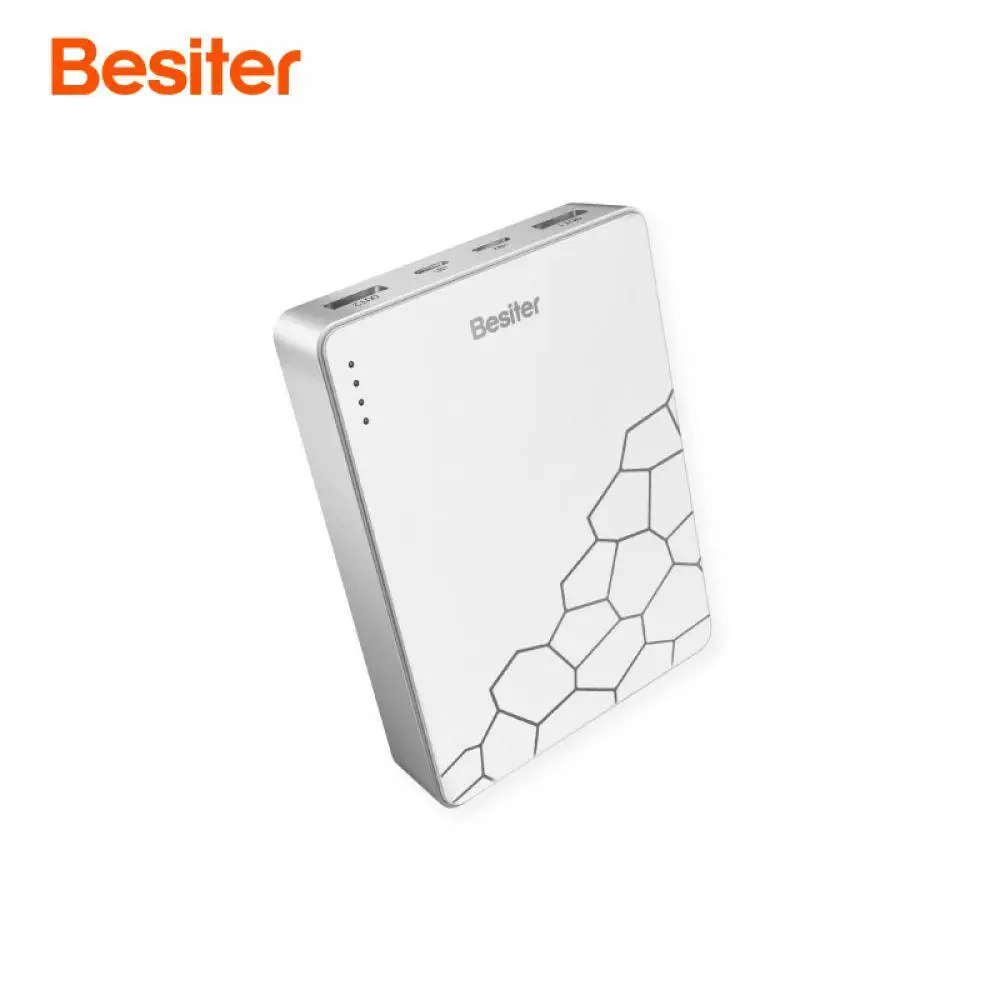 Besiter быстрая батарея два заряда внешний аккумулятор 10000 мАч Type C USB Smart Micro Power