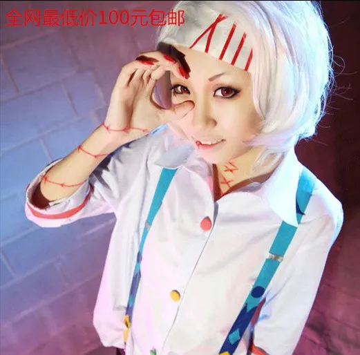 Одежда с надписью Tokyo Ghoul Vocaloid Косплэй костюм Juuzou Suzuya полный комплект одежды