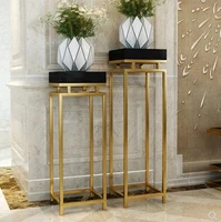 classic stainless steel gilt rack modern living room decorated with plant flower stand