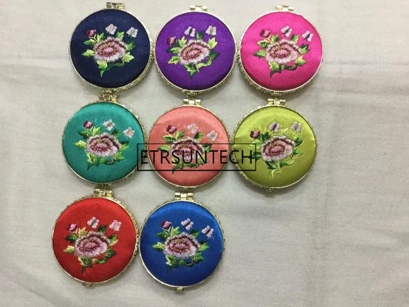 100 шт. зеркало для макияжа с вышивкой в виде цветов | Дом и сад