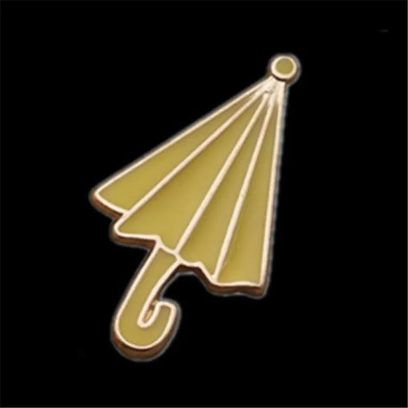 Мода мультфильм зонтик металлические значки иконки на Pin Hipster брошь одежду для