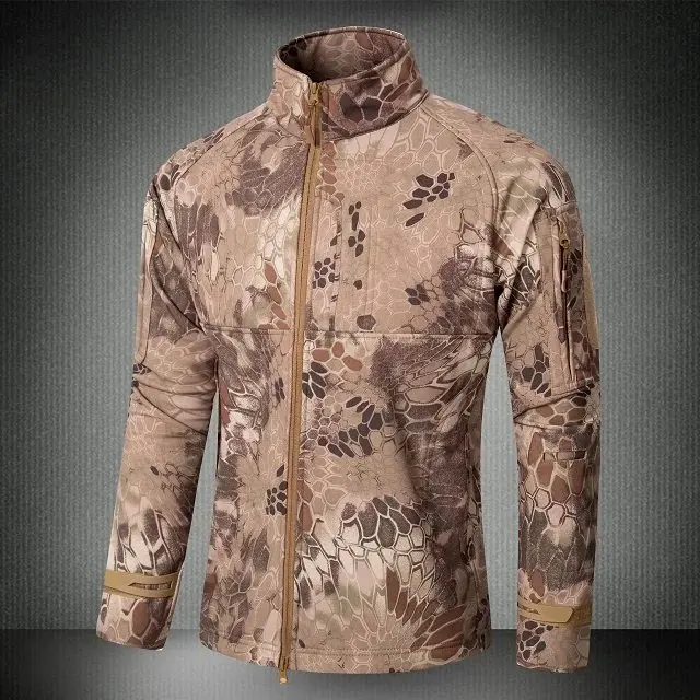 Куртка мужская непромокаемая с флисовой подкладкой и защитой от ветра | Спорт