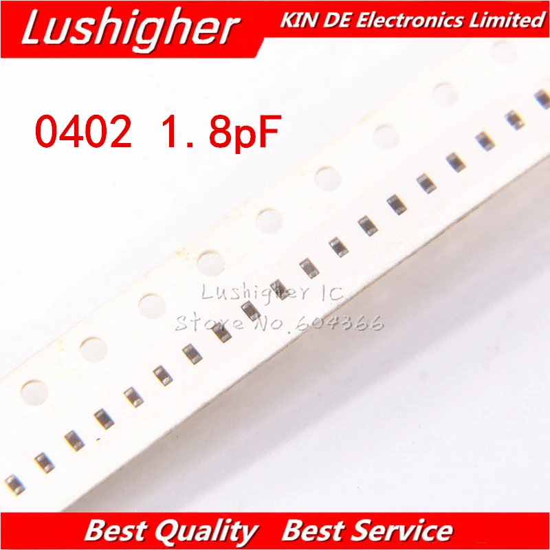 Керамический конденсатор 100 1.8pf 1R8 50V X7R 0402 SMD 10% шт.|Конденсаторы| |
