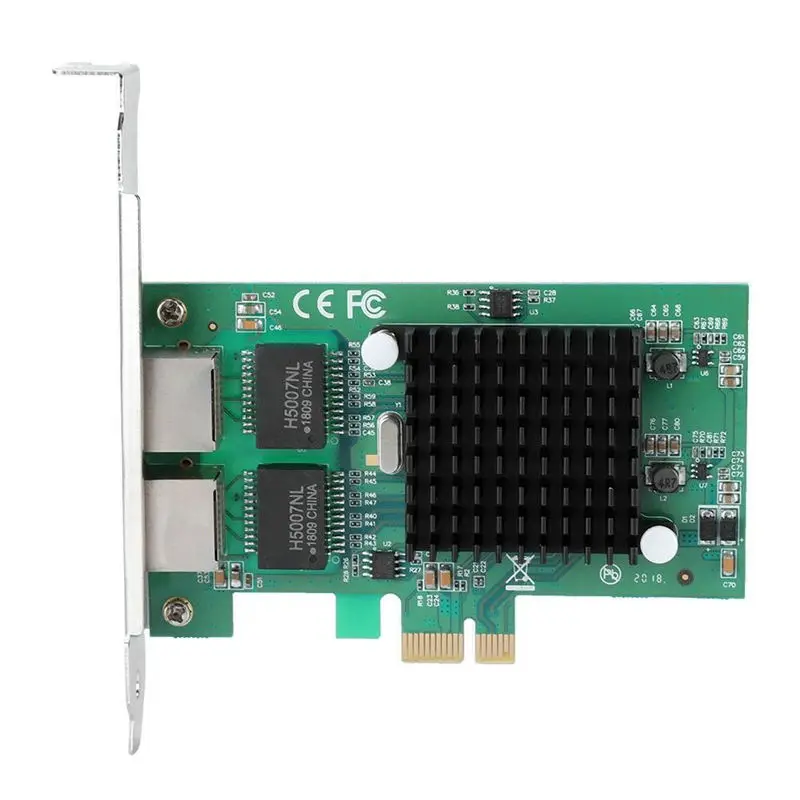 Для Intel 82575 Pci E X1 2 портовый гигабитный Ethernet сервер адаптер сетевая карта для
