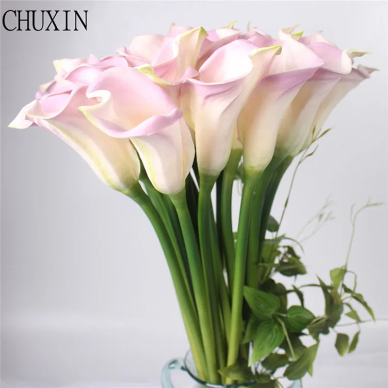 Искусственный цветок большого размера на ощупь из искусственной кожи Калла и лилии, искусственные цветы на ощупь, искусственные цветы для свадебного украшения, вечерние украшения для дома, fleurs