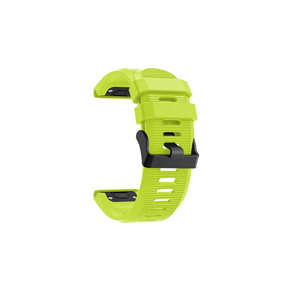 Green 26 мм ремешок для Garmin Fenix 5X/5X Plus/Fenix 3/3HR спортивный силиконовый ремешок для часов с быстросъемным ремешком - Цвет ремешка: Green