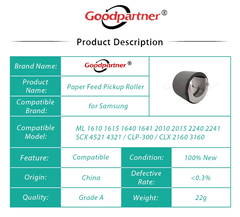 5X ML1640 2240 CLX2160 CLP300 ролик для samsung CLP 300 мл 1640 1610 1615 1641 2010 CLX 2160 CLP-300 Phaser 3117