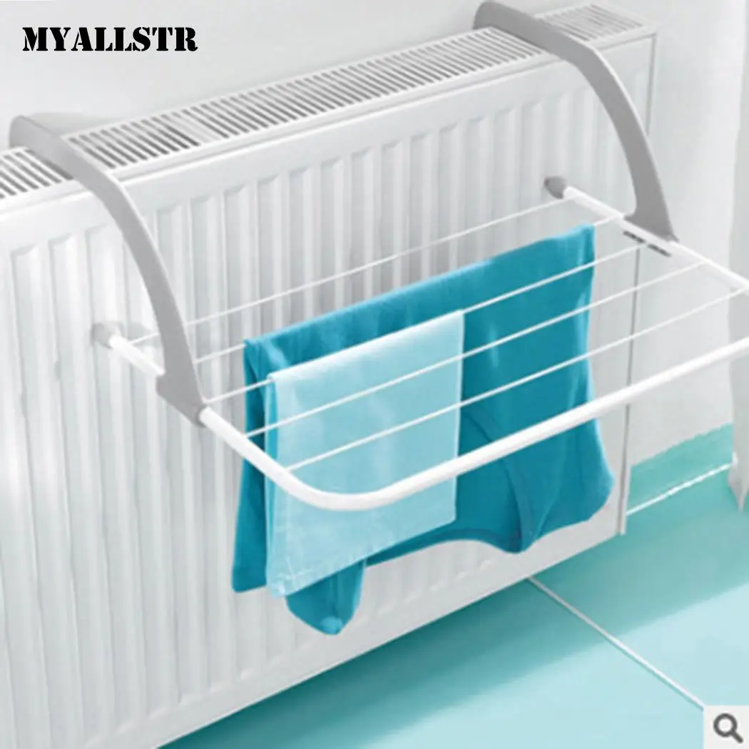 Складной Многофункциональный балкон Ванная комната сушилка для полотенец белые