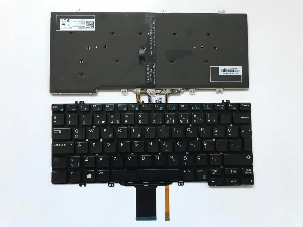 Новая Подлинная Турецкая клавиатура Klavye для DELL с подсветкой DP/N: 0R9PG3|keyboard for dell|turkish