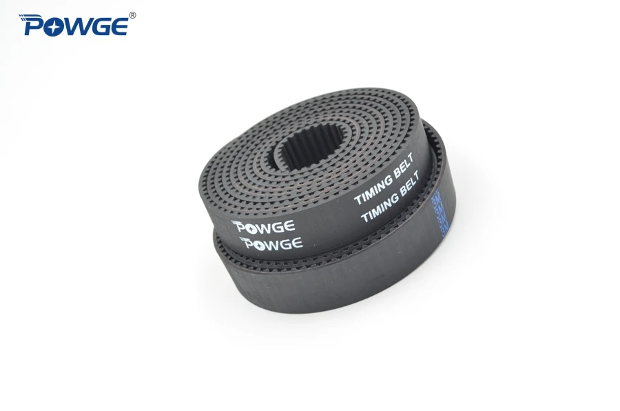 POWGE Arc HTD 3M timing belt width 15mm Length 1000mm Rubber Fiberglass 3M-15 open Synchronous HTD3M Belt CNC 1Meter | Обустройство