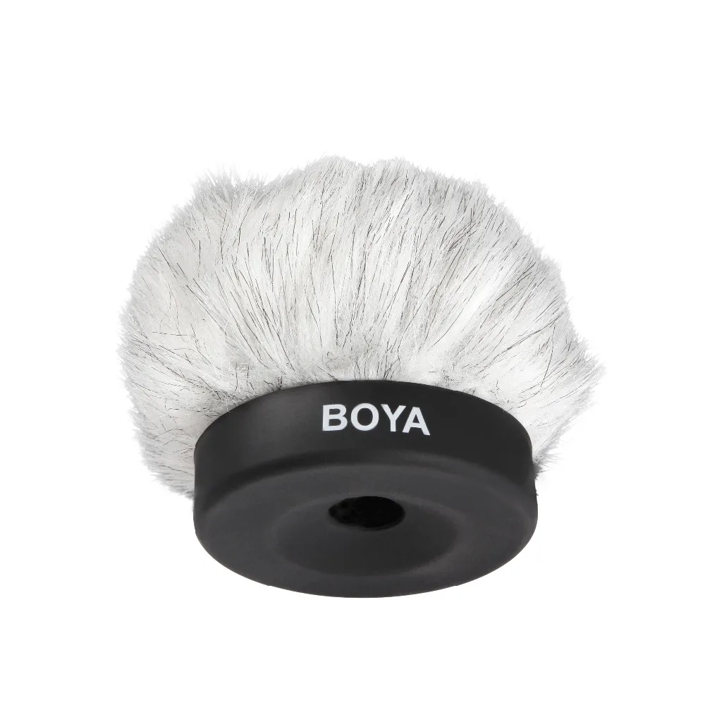 BOYA BY P50 Универсальный пушистый открытый интервью микрофон на лобовое стекло