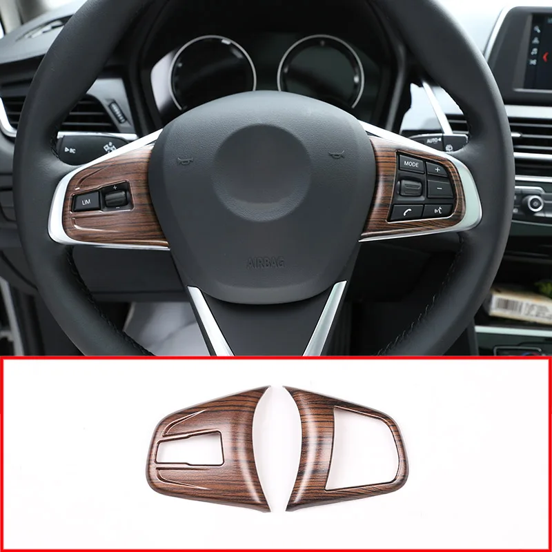 Накладка на руль для BMW 2 серии 218i f45 F46 X1 F48 2016 2019 хромированная накладка из АБС