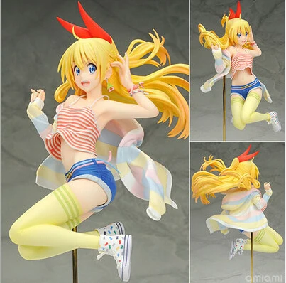 Новые горячие 23 см Miss big Kirisaki Chitoge Nisekoi фигурка игрушки коллекция Рождественский подарок кукла без коробки