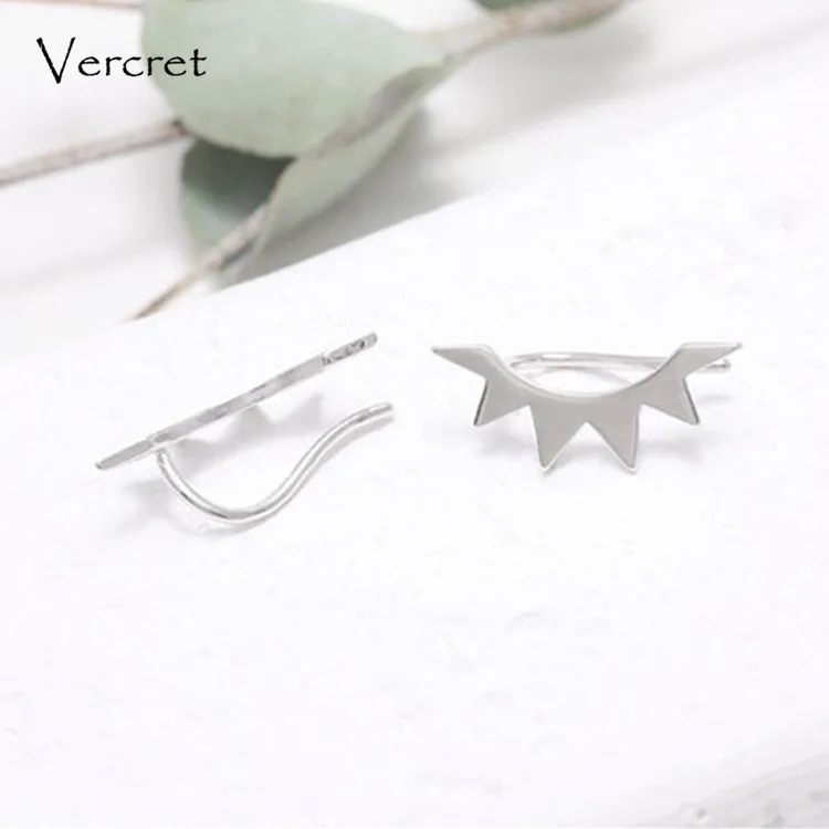 Женские серьги с ресничками Vercret минималистичные подвески из серебра 925 пробы
