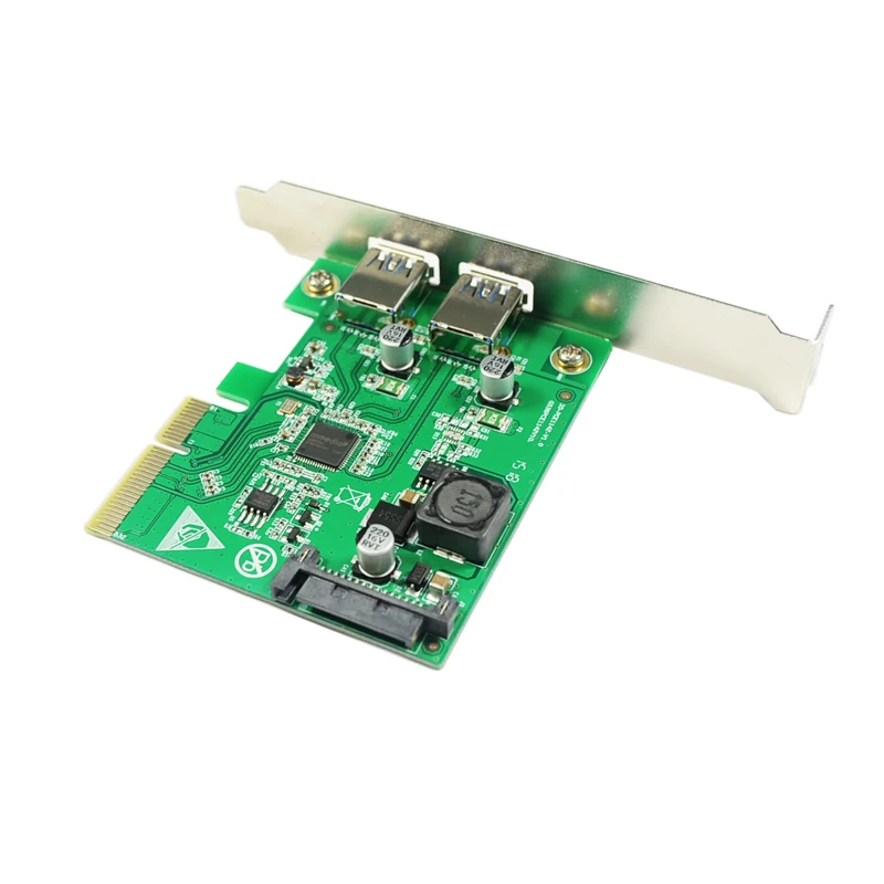 Desktop PCI Express x4 двойной USB3.1 Тип порт конвертер 2 порта USB 3.1 Тип-контроллер pci-e карты