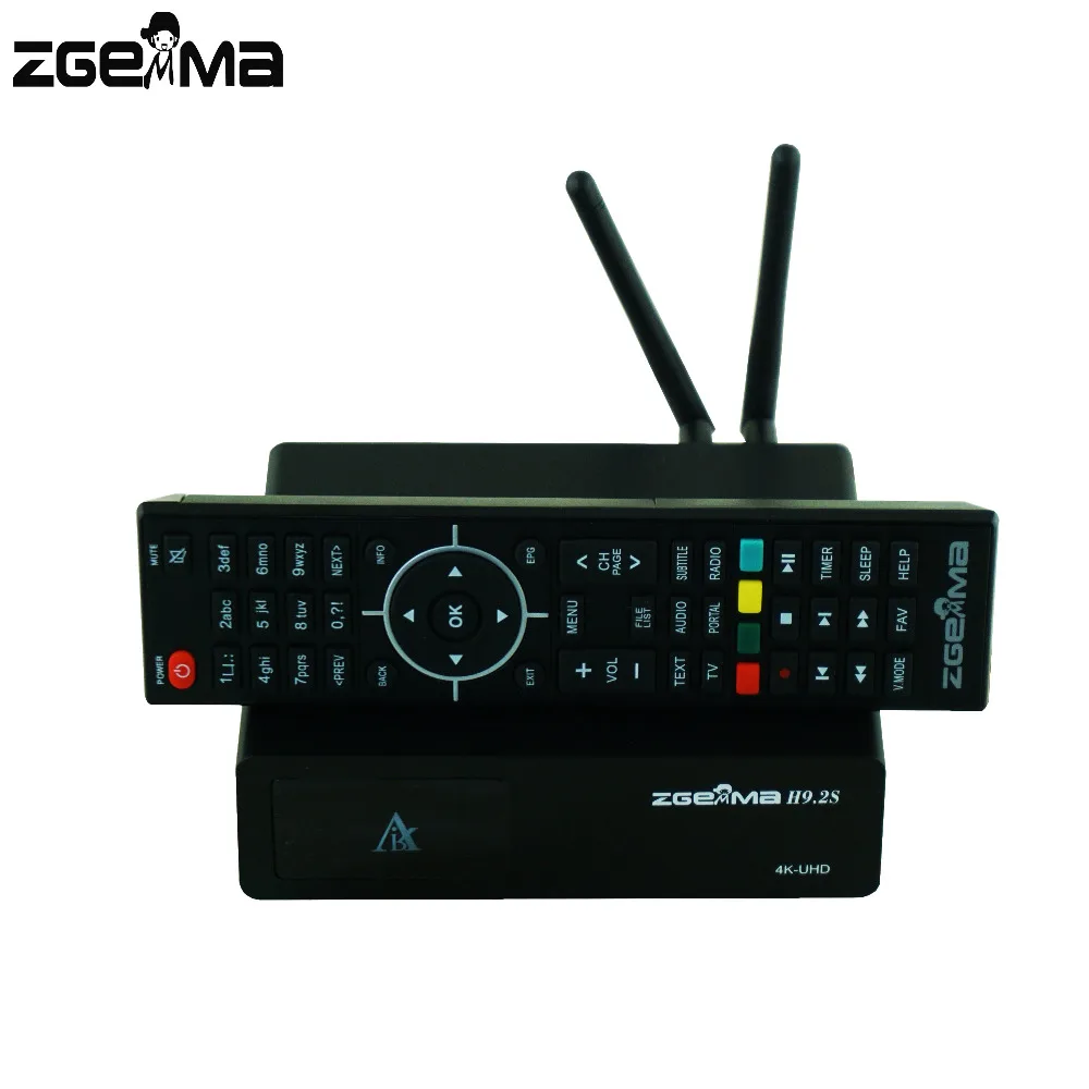 Новейший Zgemma H9.2S HEVC H.265 4k UHD 2160P 2XDVB-S2X Enigma 2 Linux 4,1 IP tv STALKER Твин тюнер спутниковый ТВ Декодер Reicever