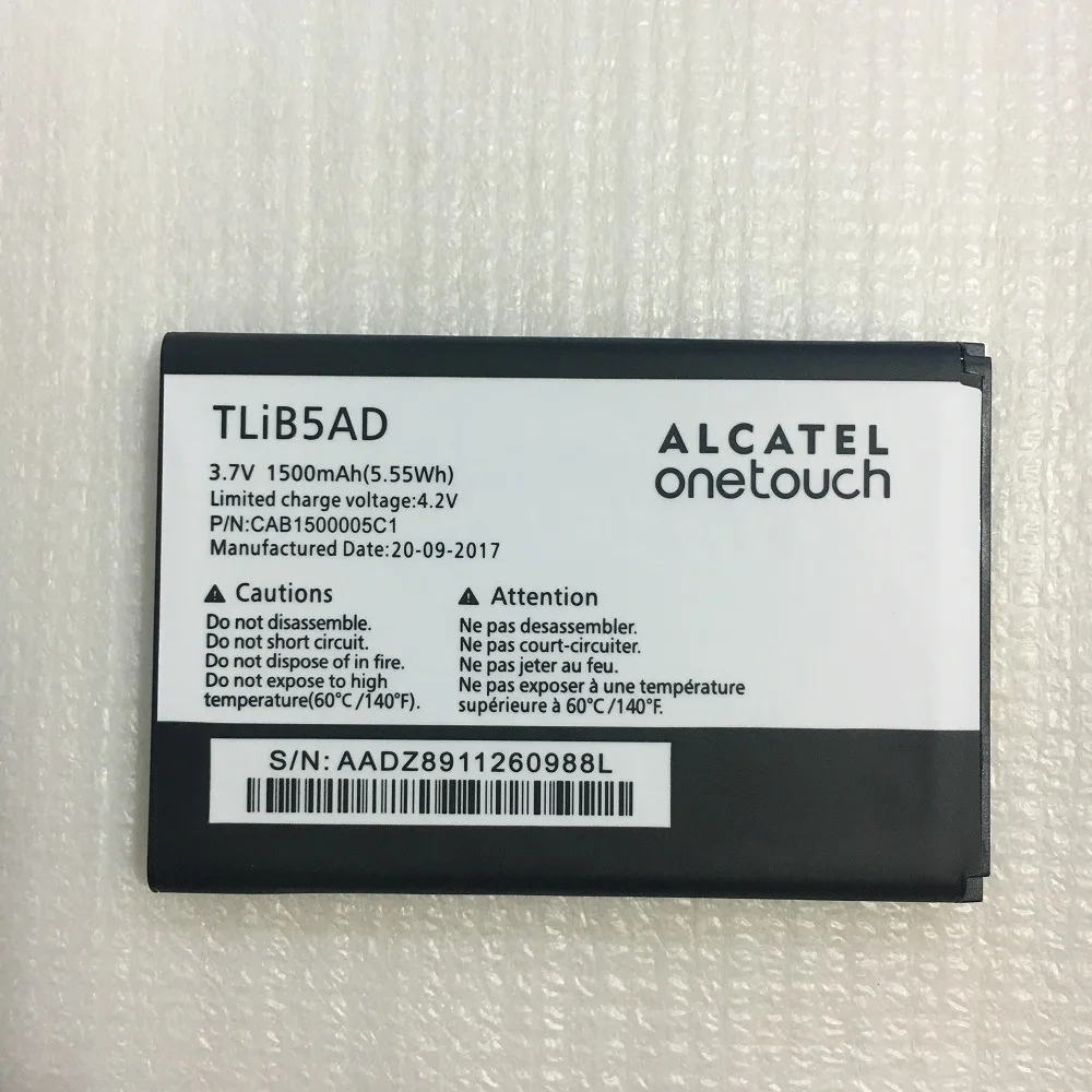 Аккумулятор 1500 мАч для Alcatel OT 993/995/996/OT993 OT995 OT996 LINK/Y800/Y800Z/MTC 968
