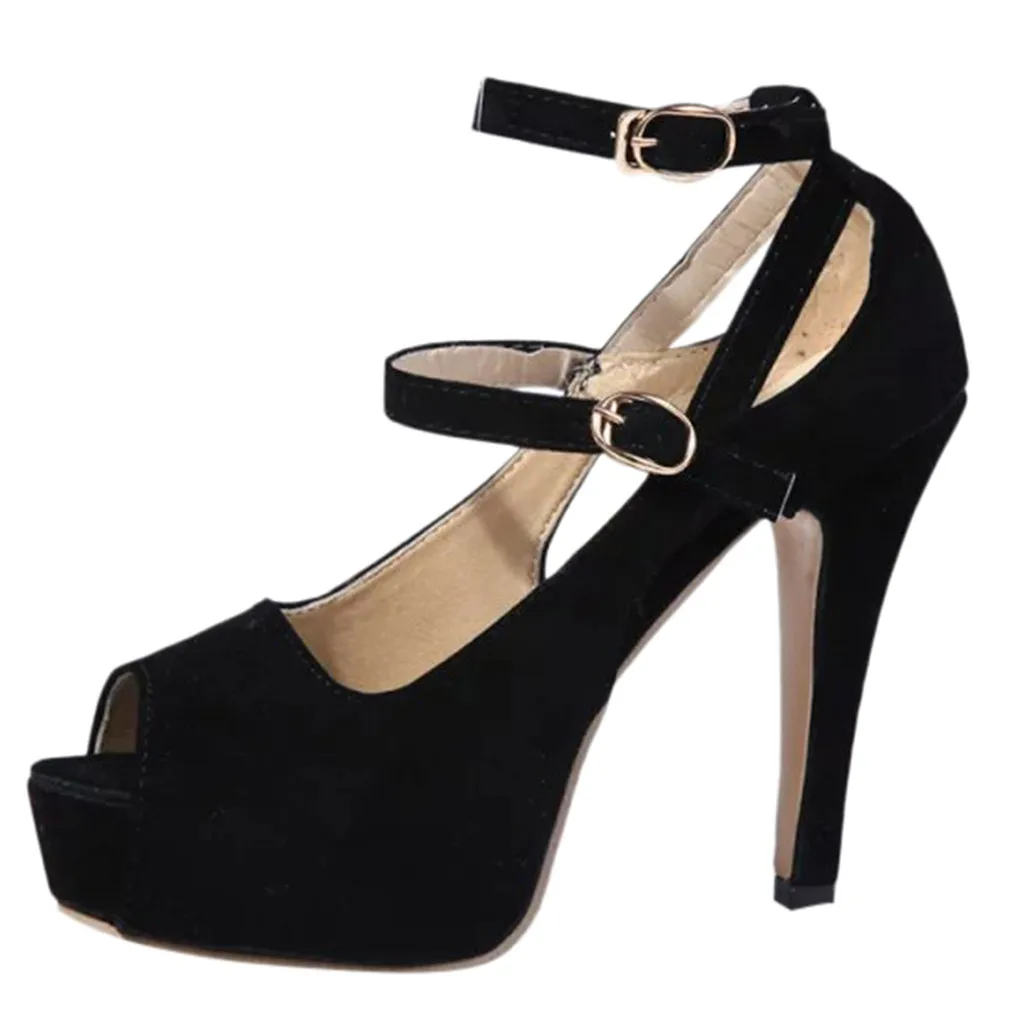 Сандалии SAGACE женские на высоком каблуке модные пикантные однотонные Босоножки с