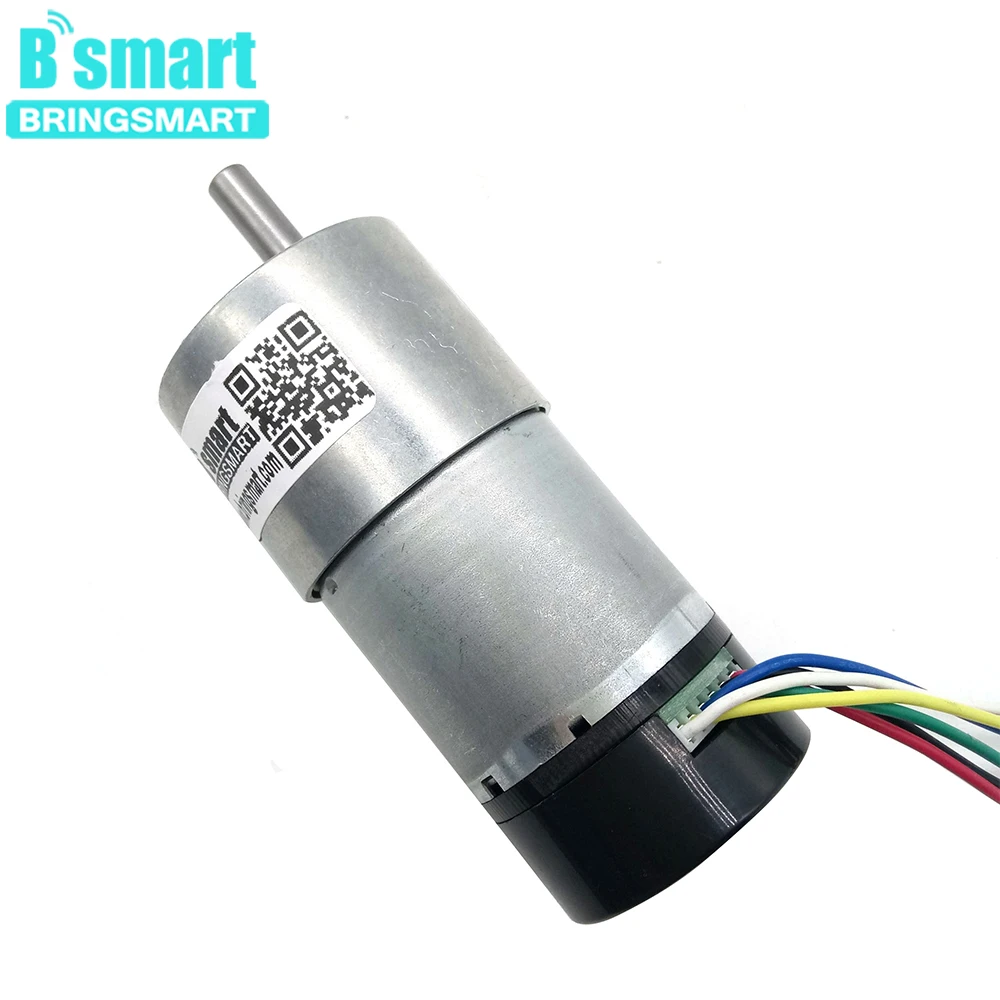 Bringsmart JGB37 3530GB 24 В постоянного тока Малый мотор редуктор 1600 об/мин энкодер 12 в