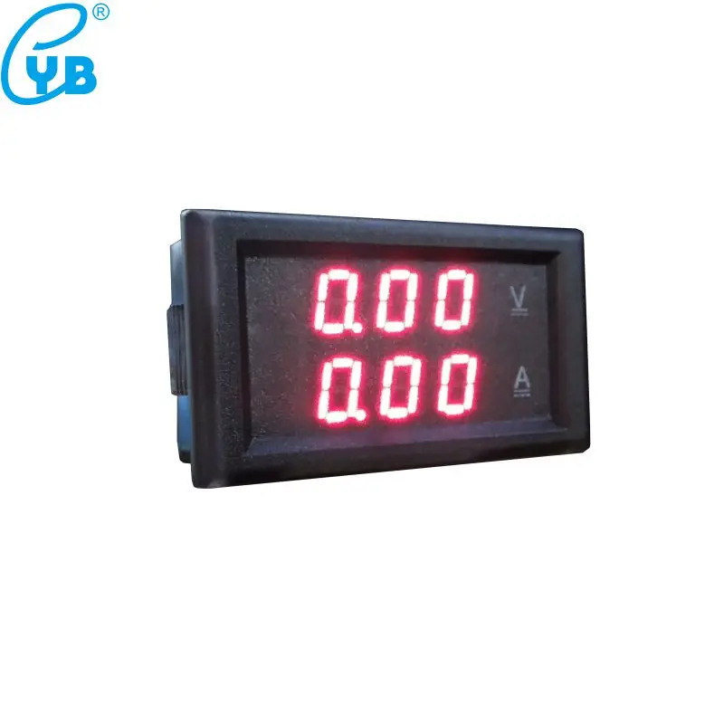 YB28VA DC измеритель напряжения тока 10A 20A 50A 100A 0-100 в 300 в 600 в светодиодный Вольтметр Амперметр Двойной амперметр ампер вольт