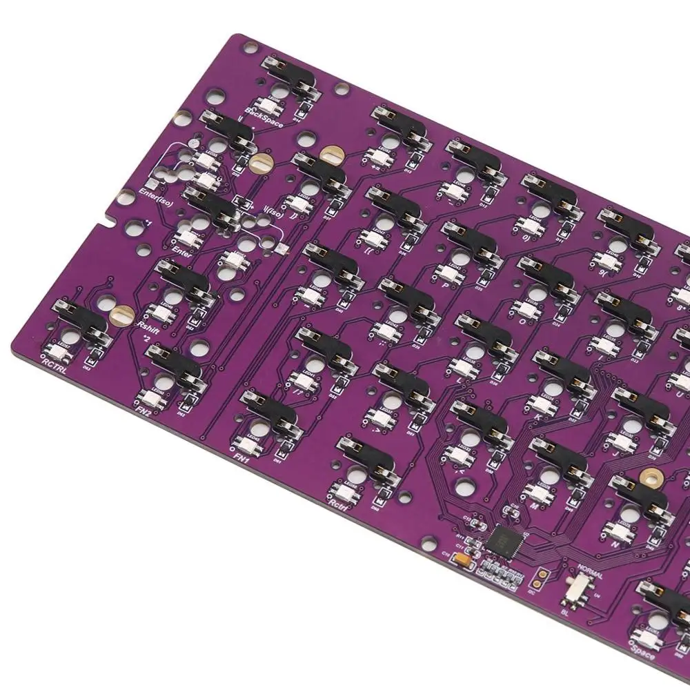 [В наличии] DZ60 ANSI RGB Горячая замена PCB с интерфейсом type-C для пользовательской 60%