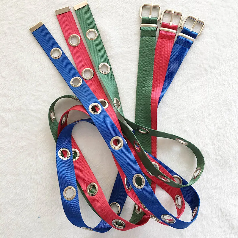 Стильный Холщовый ремень с большим отверстием нейлоновый Повседневный длинный