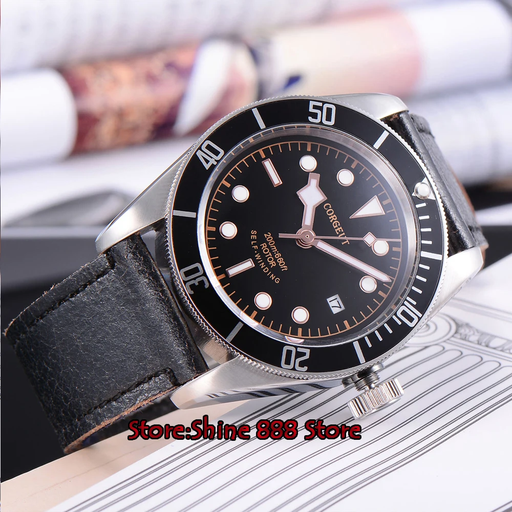 Мужские автоматические часы с сапфировым стеклом 41 мм|Мужские механические часы|