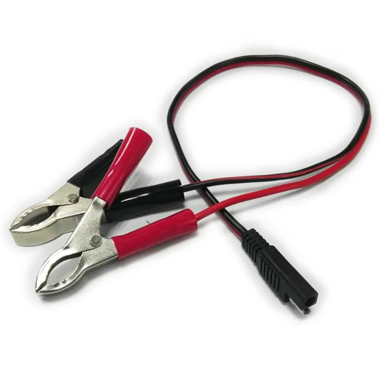 Аллигаторный зажим для аккумулятора к Sae разъем кабель-удлинитель 18AWG Sae 2 Pin быстрое отключение зажимы "крокодил" Разъемы шнур