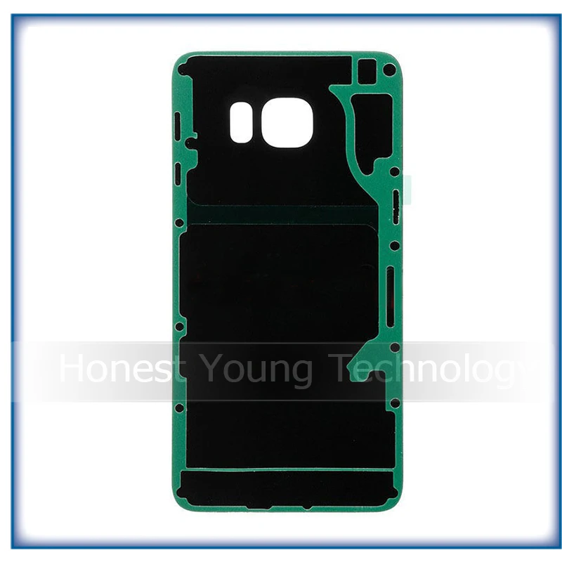 Чехол для Samsung Galaxy S6 edge Plus G928f plus Задняя стеклянная крышка с логотипом и стикером