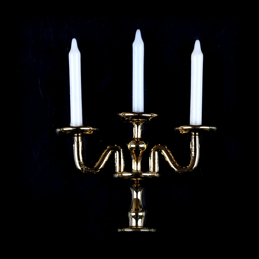 Миниатюрные подсвечники для кукольного домика притворяющиеся Play House аксессуары