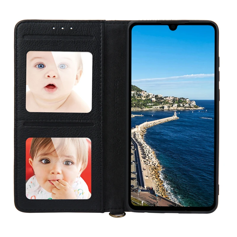 Кожаный флип-чехол для Huawei P30 деловой чехол-подставка кошелек чехол телефона