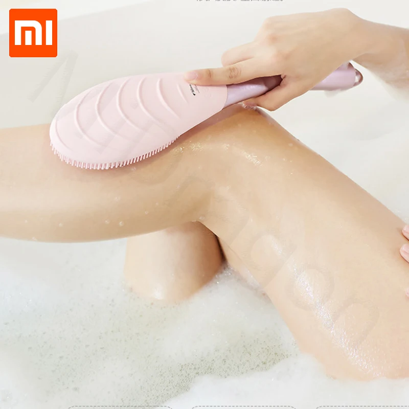 Оригинал Xiaomi Deerma отрицательная ионная Массажная щетка для ванны длинный скребок
