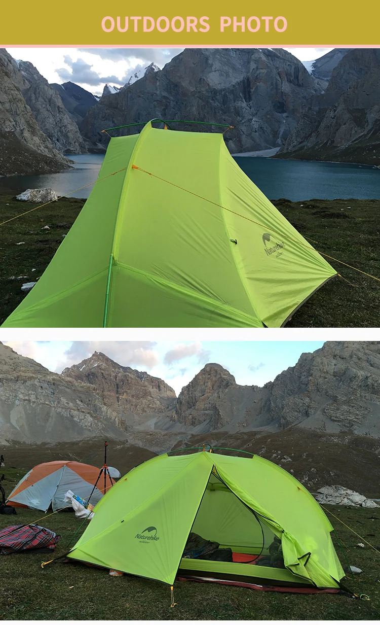 NatureHike Taga 1-2 Человек Палатка Кемпинг рюкзак палатка 20D сверхлегкий ткань NH17T140-J