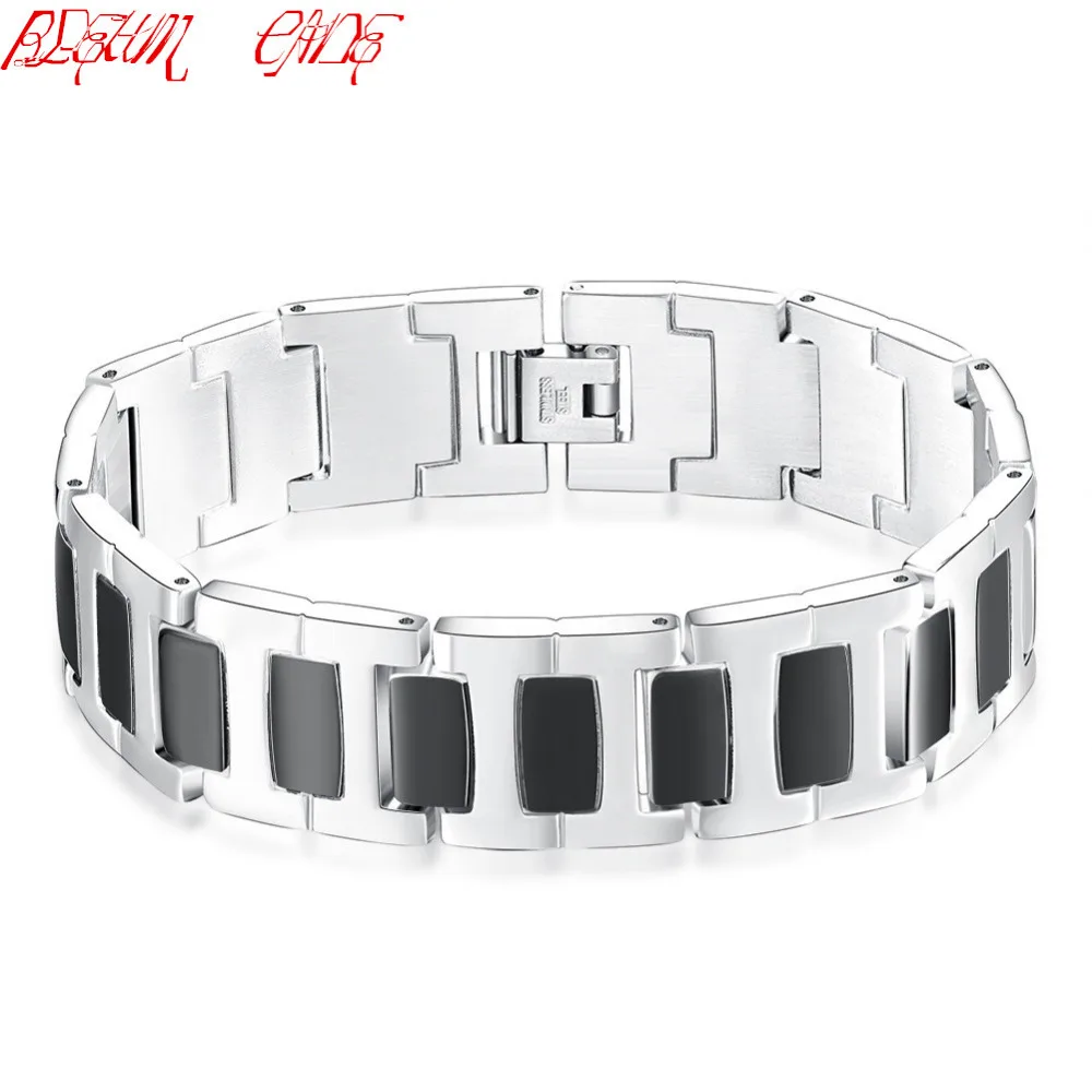 

Stainless Steel Trendy Bracelet Men Chain Link Stainless Steel Charm Bracelets