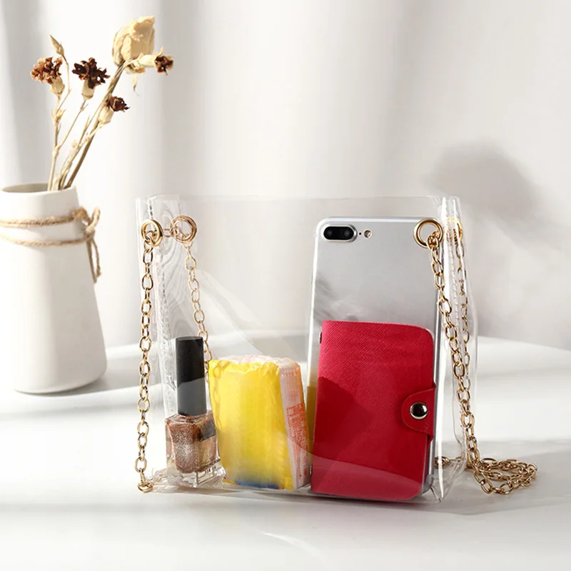 Сумки для женщин 2019 женские композитные сумки прозрачная сумка на плечо