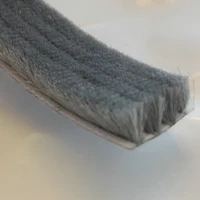 window door self adhesive seal brush weather strip for sliding sash draught excluder gasket 20x11mm 20x8mm 10m gray