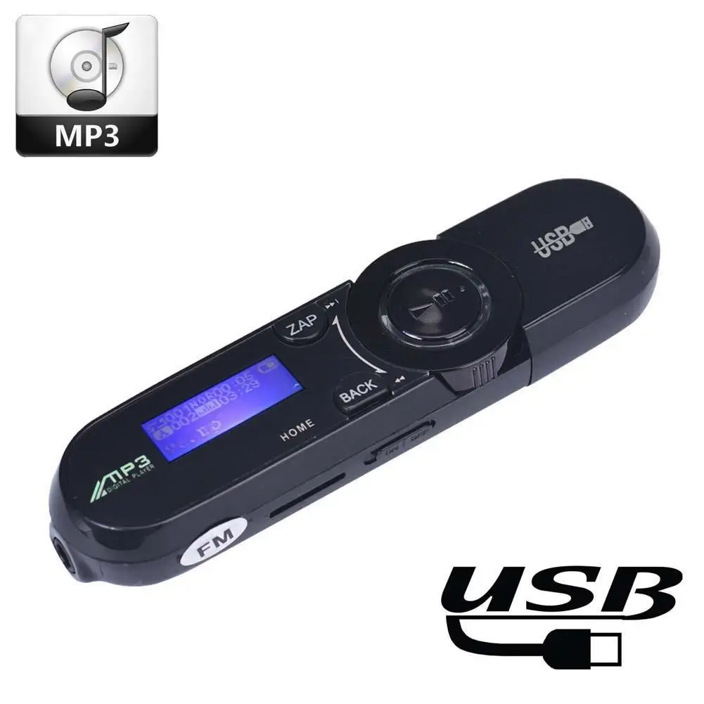 Мини mp3 плеер degital с ЖК экраном поддержка флеш карт TF MP3 музыка FM радио черный|screen