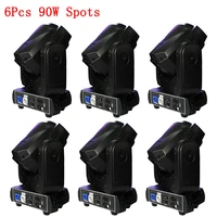 6pcslot professional dj moving head spot light 90w gobo stage effect lighting colorful dmx disco night club party equipment