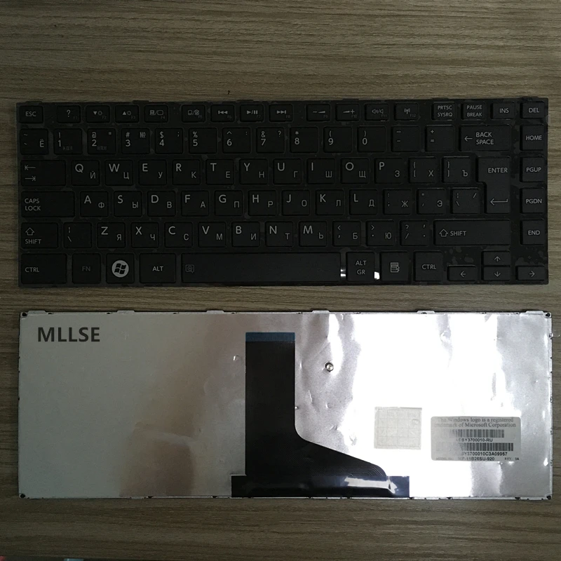 Русская клавиатура с черной рамкой для Toshiba Satellite L800 L805 C805D C800 C805 L830 C830 L800D L840 C840