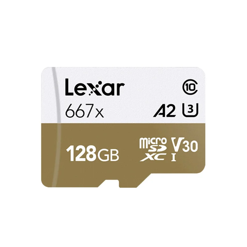 128GB Lexar Professional 667x Micro SD карта 128 Гб 64 Гб 256 ГБ MicroSDXC карта памяти A2 C10 V30 1080p Full-HD 3D 4K TF карта - Емкость: 128GB