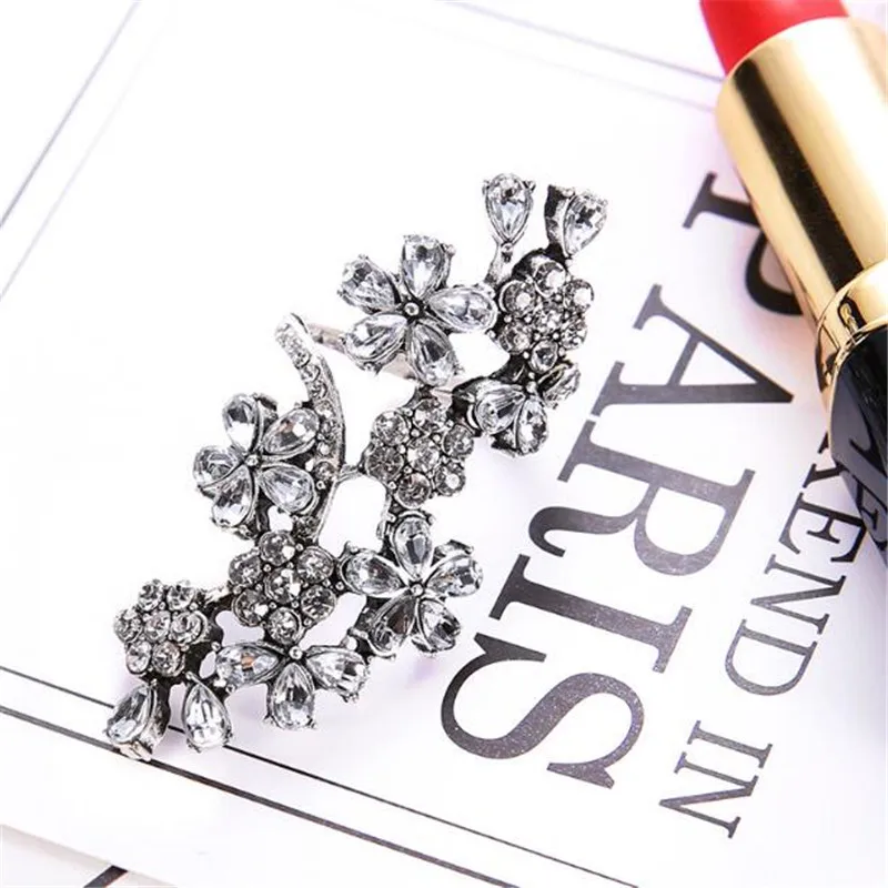 1 шт. кольца в стиле ретро с цветами кольцо камнем для женщин и девушек на костяшки