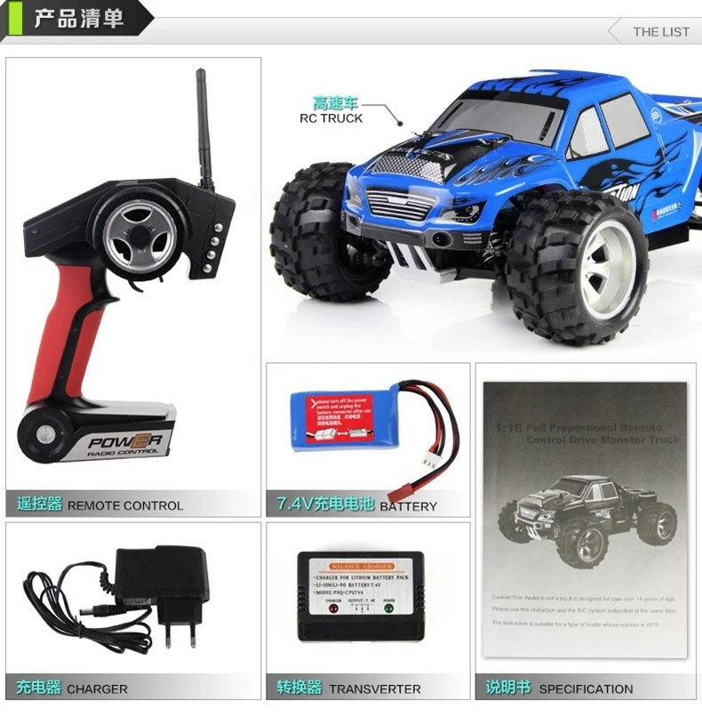 Оригинальный Wltoys A979 Радиоуправляемый автомобиль высокой скорости 2 4G 4CH 4WD Stunt Racing