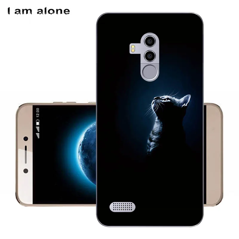 Чехол для телефона I am alone для Leagoo T8s 5,5 дюйма, мягкий ТПУ мобильный Модный чехол с мультяшным принтом для Leagoo T8s, сумки