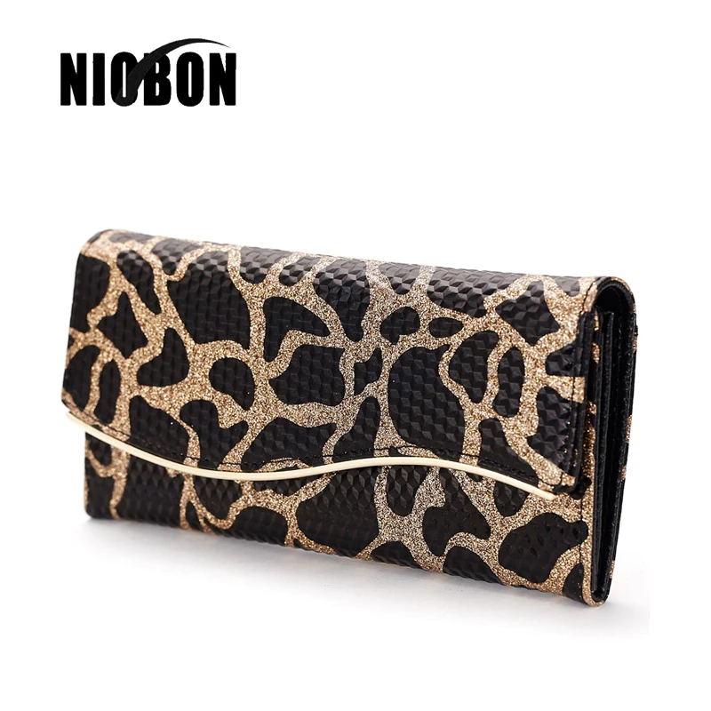 NIOBON 2017 Новый Женщин Конструктора Кошельки Плед Женская сумка Из Натуральной Кожи